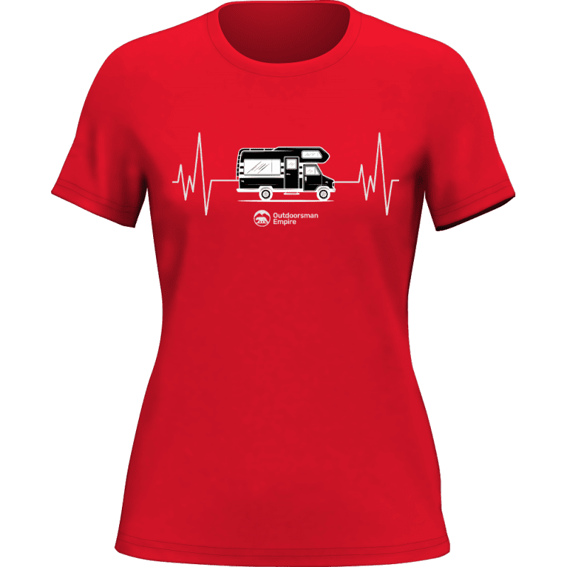 Camping Cardiogram T-Shirt for Women