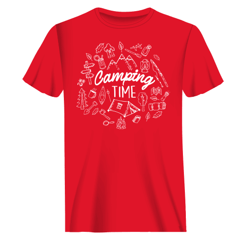 Camping Elements Man T-Shirt