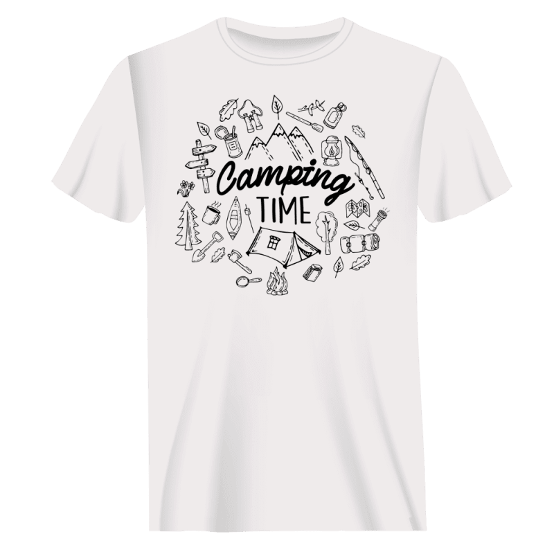 Camping Elements Man T-Shirt