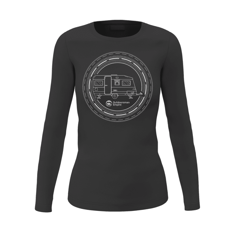 Camping Kaleidoscope Women Long Sleeve Shirt