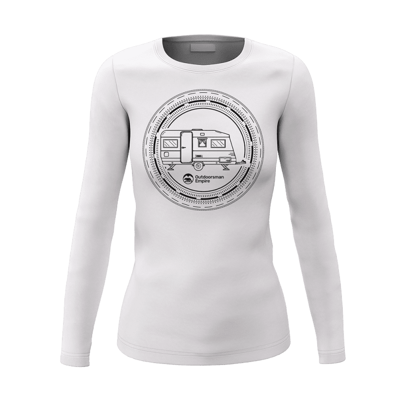 Camping Kaleidoscope Women Long Sleeve Shirt