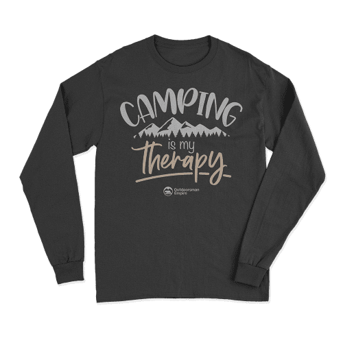 Camping Is My Therapy Men Long Sleeve Shirt