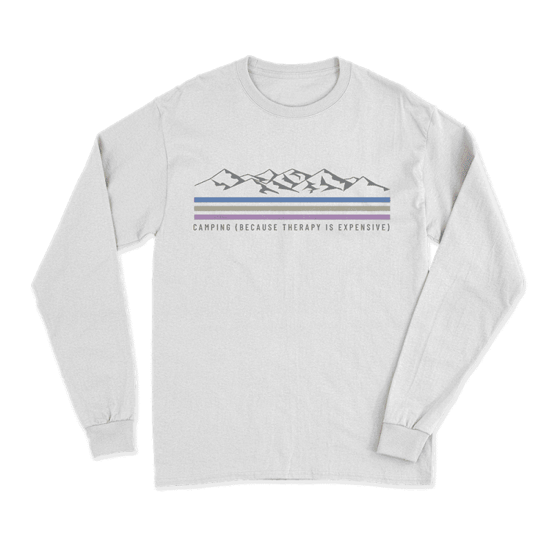 Camping Lines Men Long Sleeve Shirt