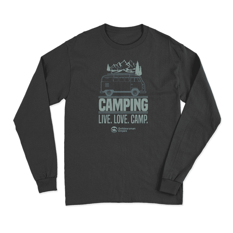 Camping Live Love Camp Men Long Sleeve Shirt