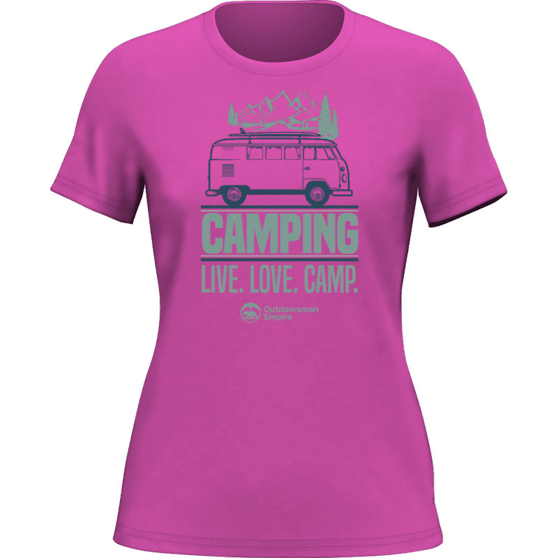 Camping Live Love Camp T-Shirt for Women