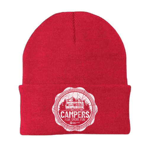 Camping Seal Embroidered Beanie