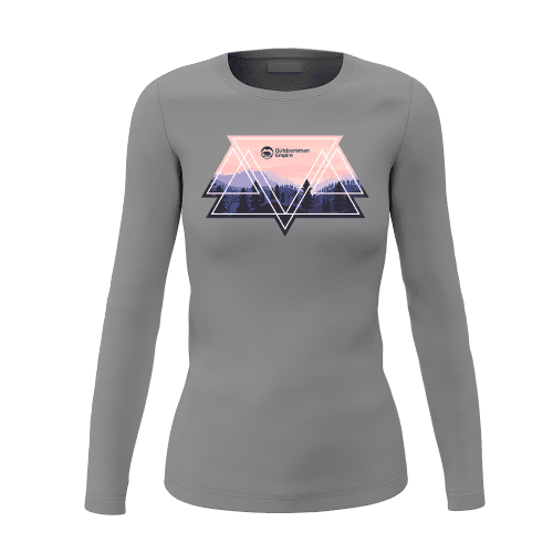 Camping Triangles Women Long Sleeve Shirt