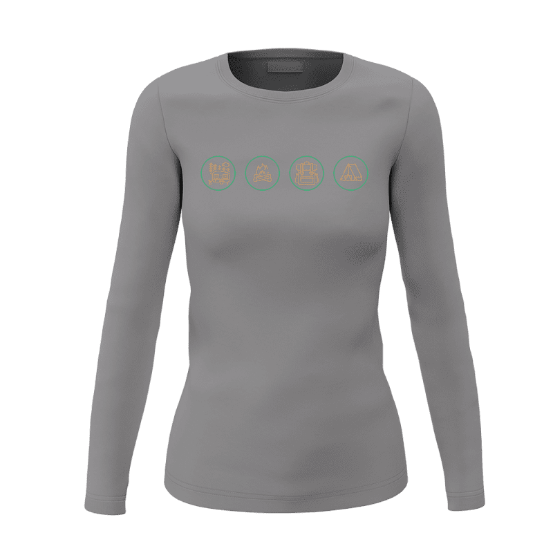 Camp Life Women Long Sleeve Shirt