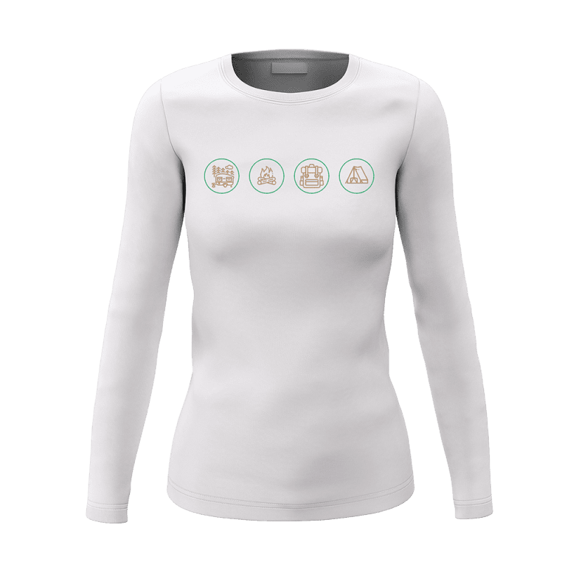 Camp Life Women Long Sleeve Shirt