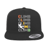 Climbbbbb Printed Flat Bill Cap