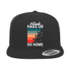 Climb Hard Or Go Home Printed Flat Bill Cap