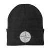 Compass Camping Embroidered Beanie