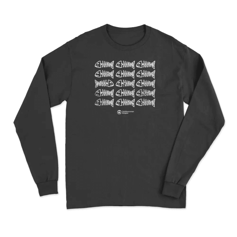 Fish Bones Men Long Sleeve Shirt