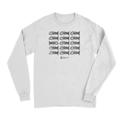 Fish Bones Men Long Sleeve Shirt