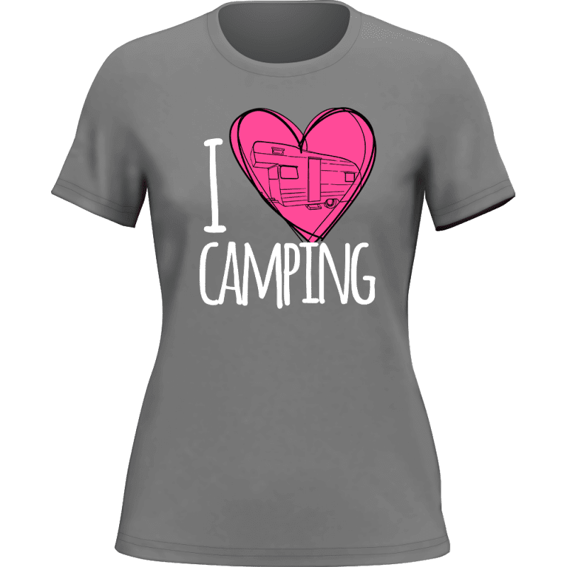 Ilovecampingwomant shirtGREY