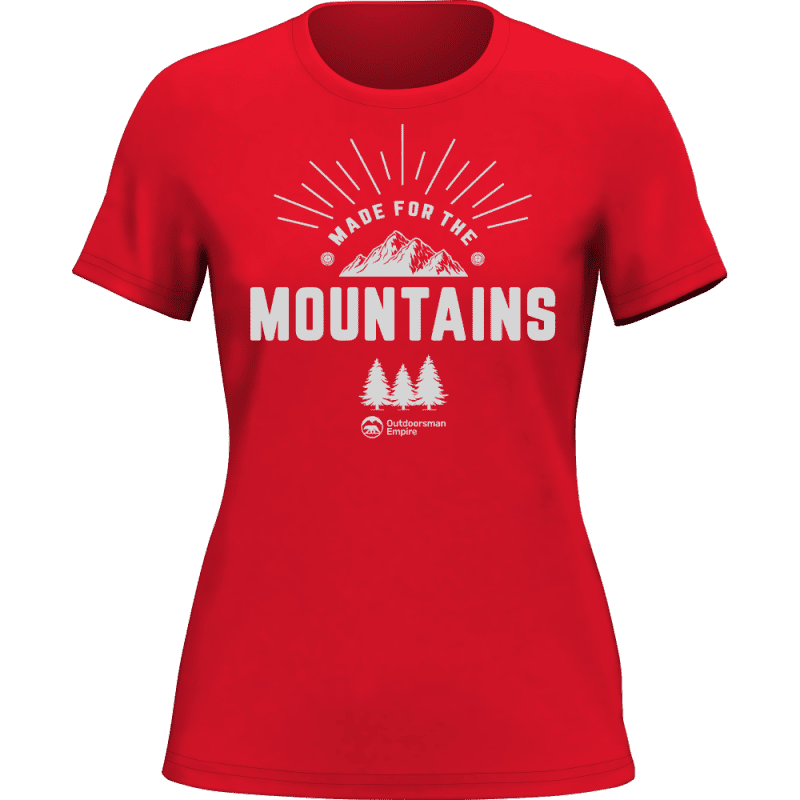 Madeforthemountainswomant shirtRED