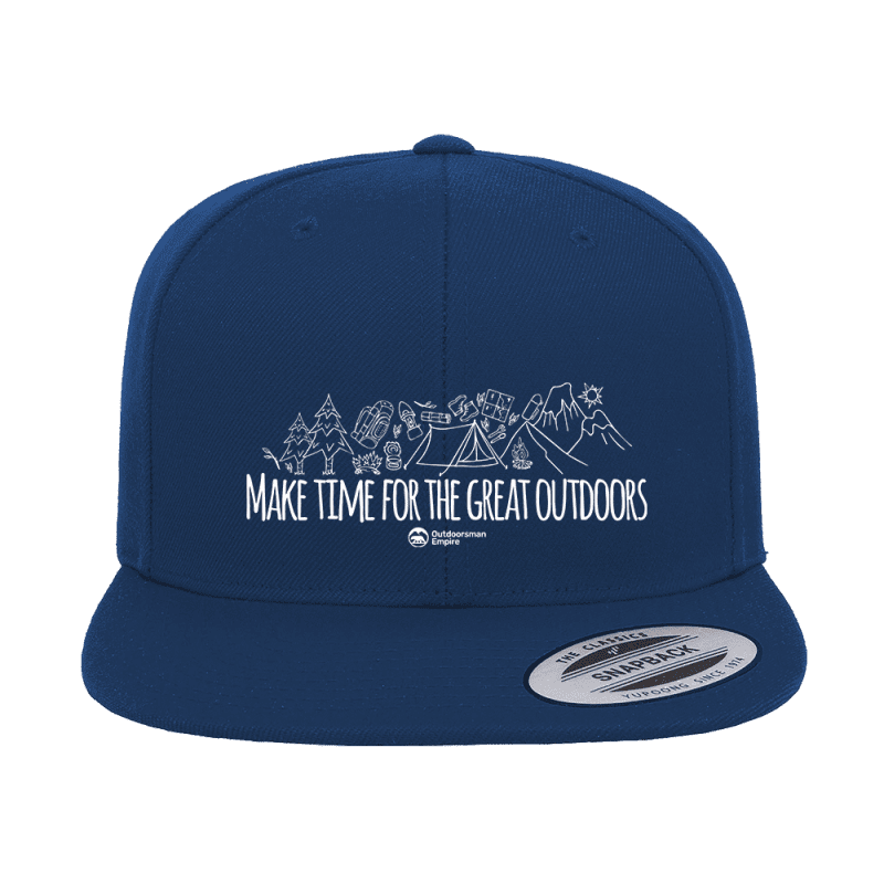 Make Time For Great Embroidered Flat Bill Cap