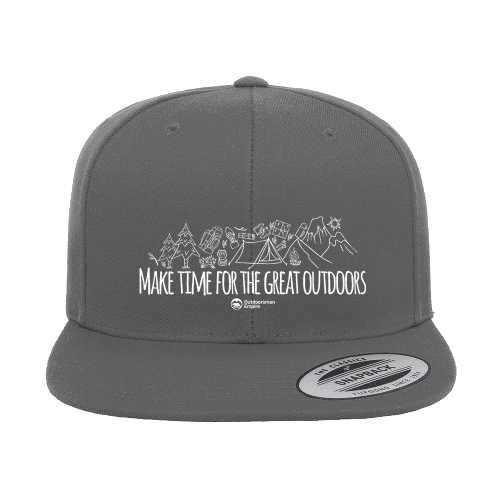 Make Time For Great Embroidered Flat Bill Cap