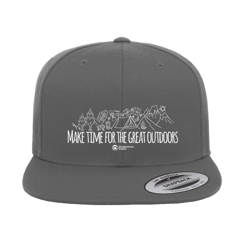 Make Time For Great Embroidered Flat Bill Cap