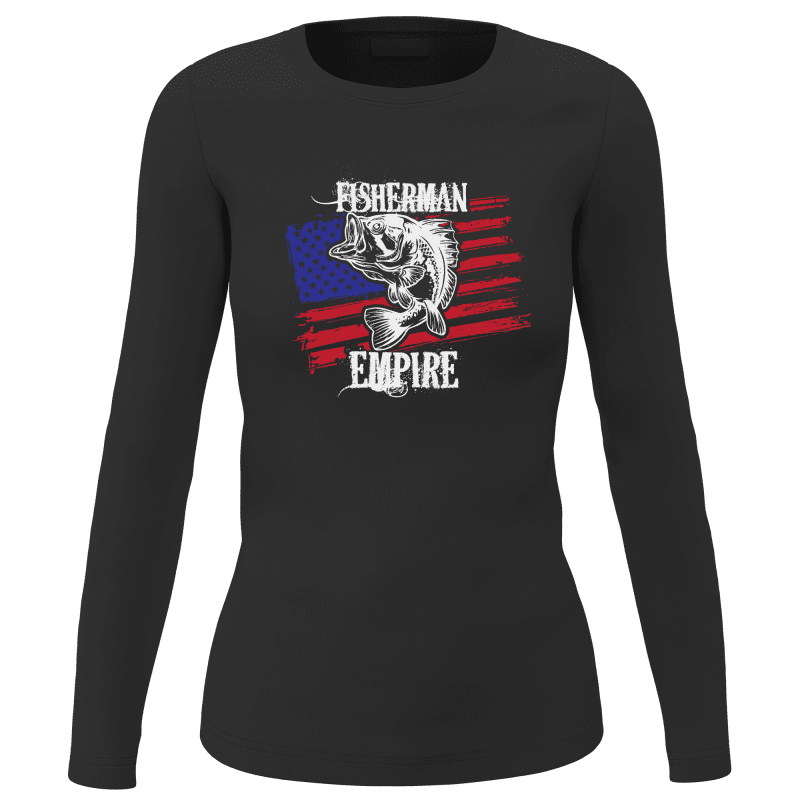 Fisherman American Empire Color Women Long Sleeve Shirt