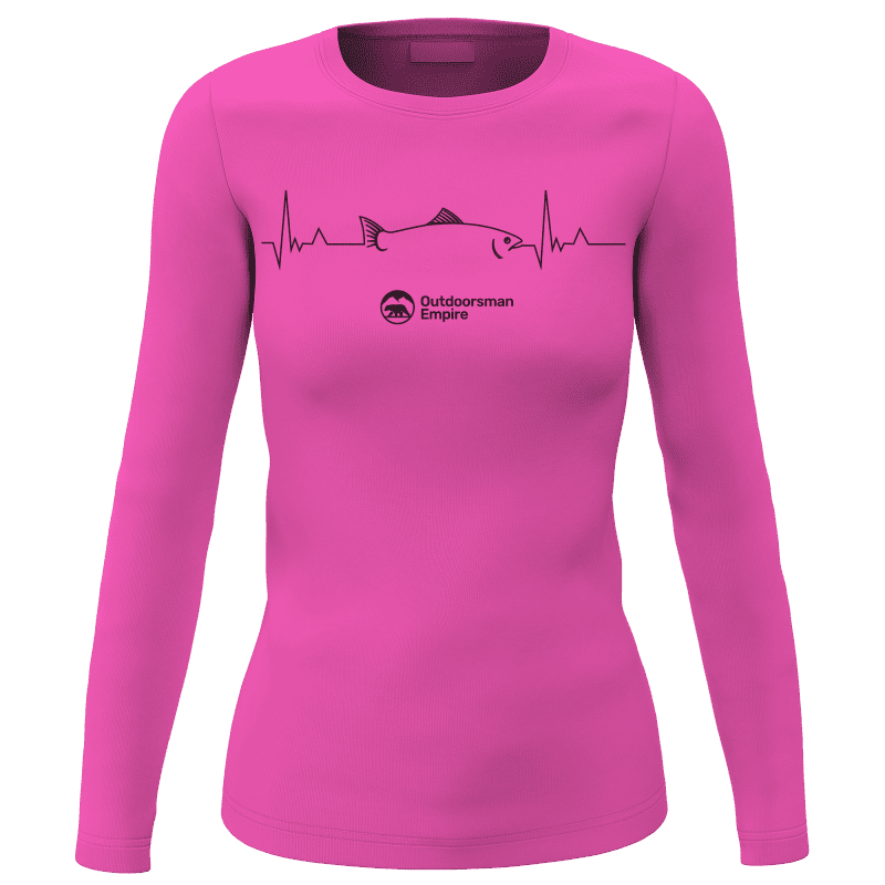 Fishing Cardiogram Women Long Sleeve ShirtFishing Cardiogram Women Long Sleeve Shirt