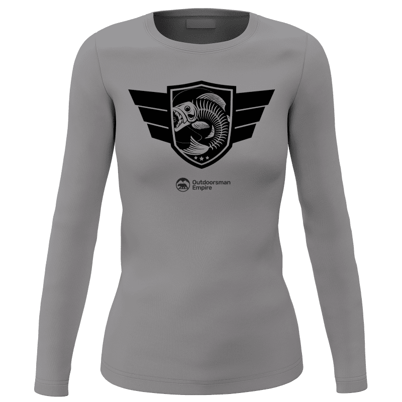 Fishing Air Force Women Long Sleeve Shirt