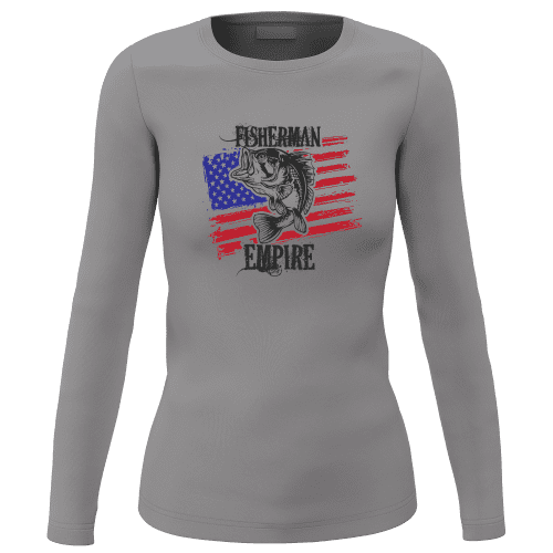 Fisherman American Empire Color Women Long Sleeve Shirt