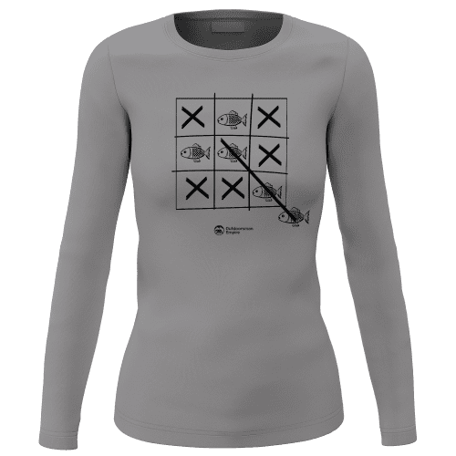 Fish Tick Tack Toe Women Long Sleeve Shirt