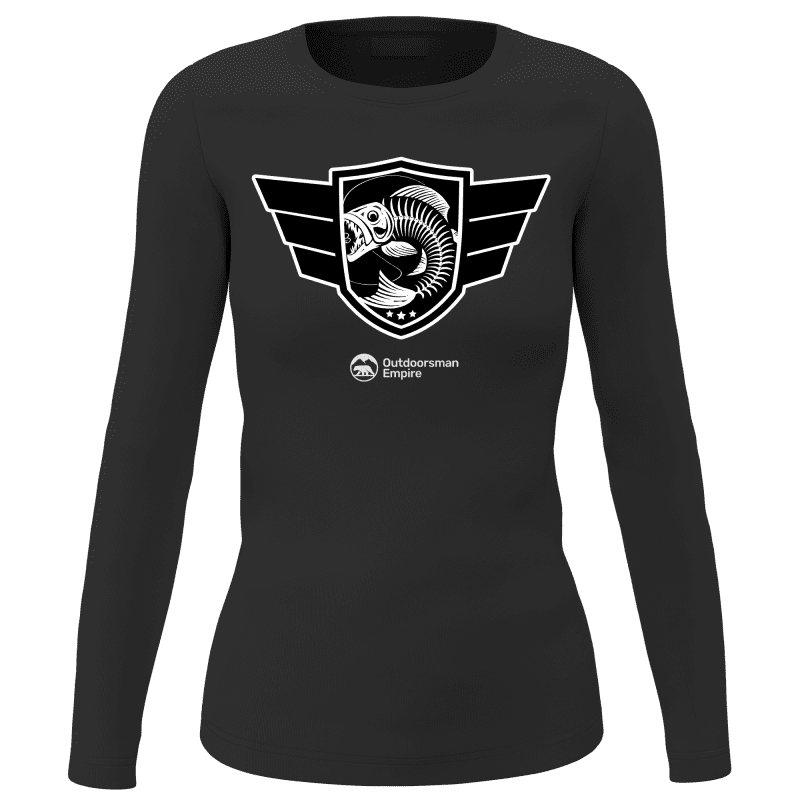 Fishing Air Force Women Long Sleeve Shirt