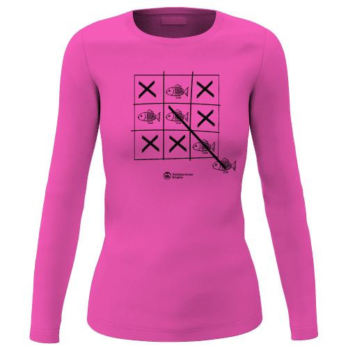 Fish Tick Tack Toe Women Long Sleeve Shirt