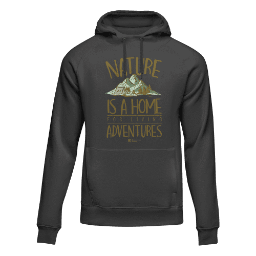 Nature Is A Home Adult Fleece Hooded Sweatshirt