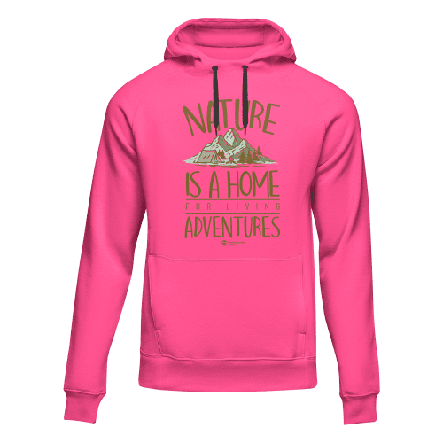 Nature Is A Home Adult Fleece Hooded Sweatshirt