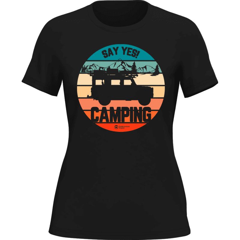 Style70campingwomant shirtBLACK