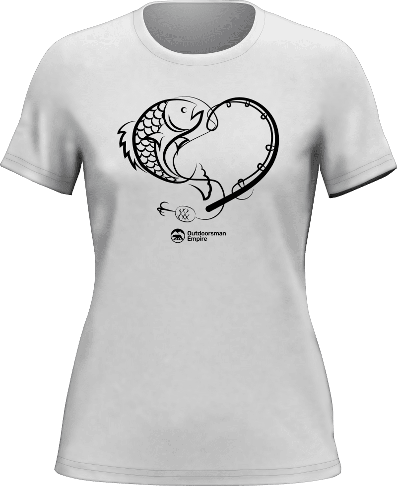 Fishing Heart T-Shirt for Women