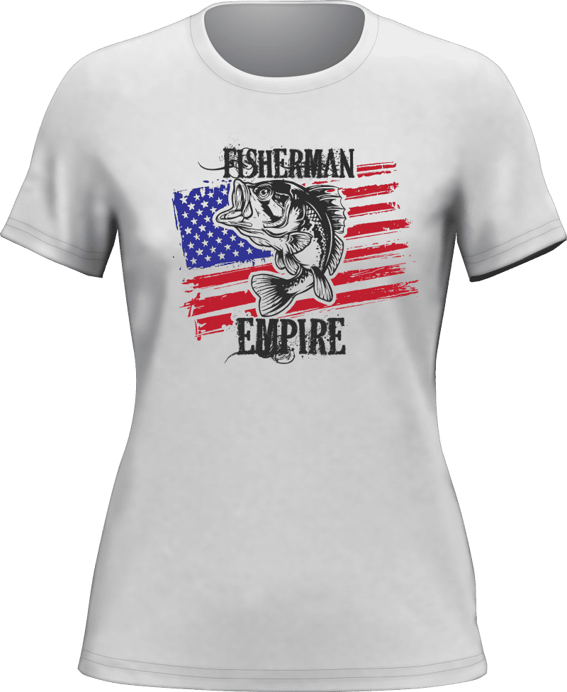 Fisherman American Empire Color T-Shirt for Women