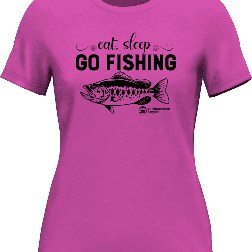 Eat Sleep Go Fishing T-Shirt for Women