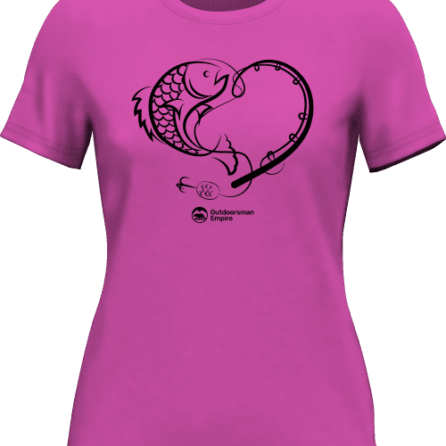 Fishing Heart T-Shirt for Women