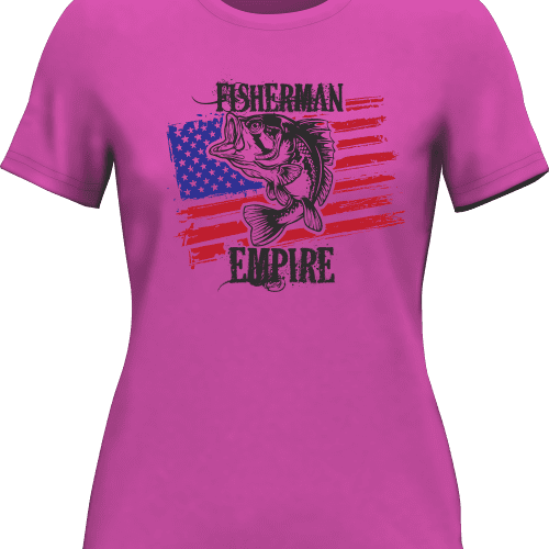 Fisherman American Empire Color T-Shirt for Women