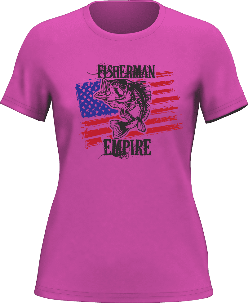 Fisherman American Empire Color T-Shirt for Women