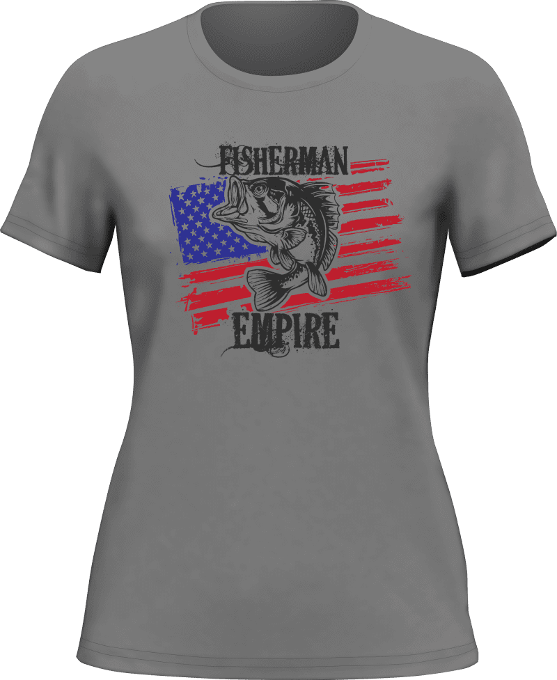 Fisherman American Empire Color T-Shirt for Women