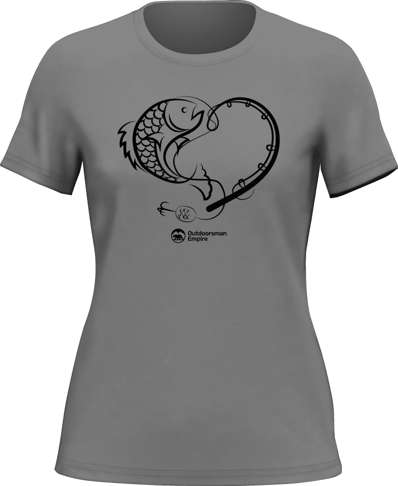 Fishing Heart T-Shirt for Women