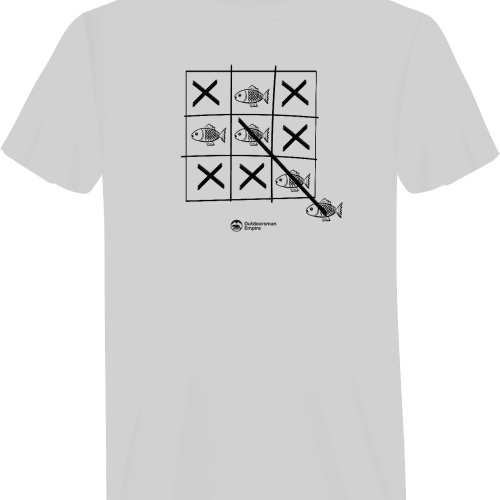 Fish Tick Tack Toe Man T-Shirt