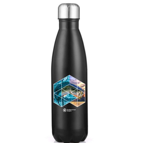 Fishing Geometry' Stainless Steel Water Bottle