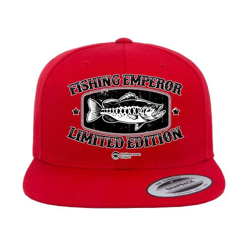 Fishing Emperor Limited Edition Embroidered Flat Bill Cap