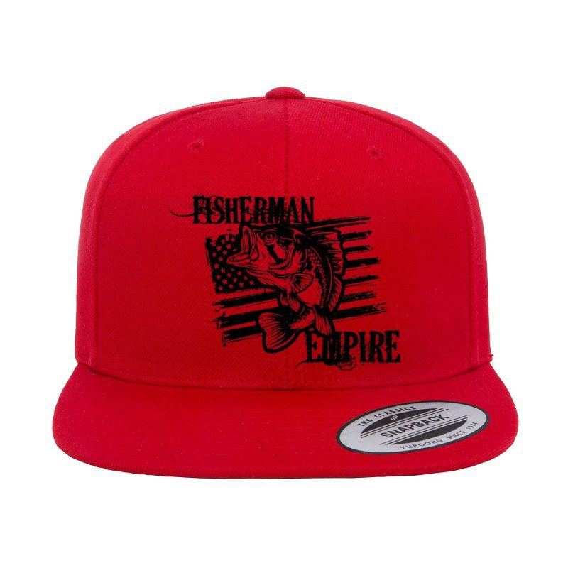 Fisherman Empire Embroidered Flat Bill Cap