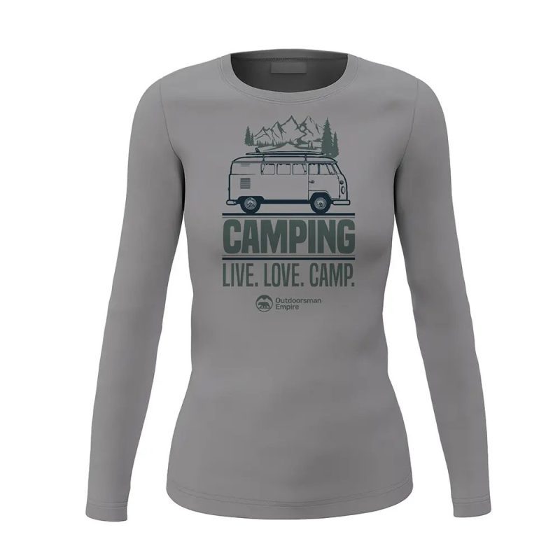 Camping Live Love Camp Women Long Sleeve Shirt