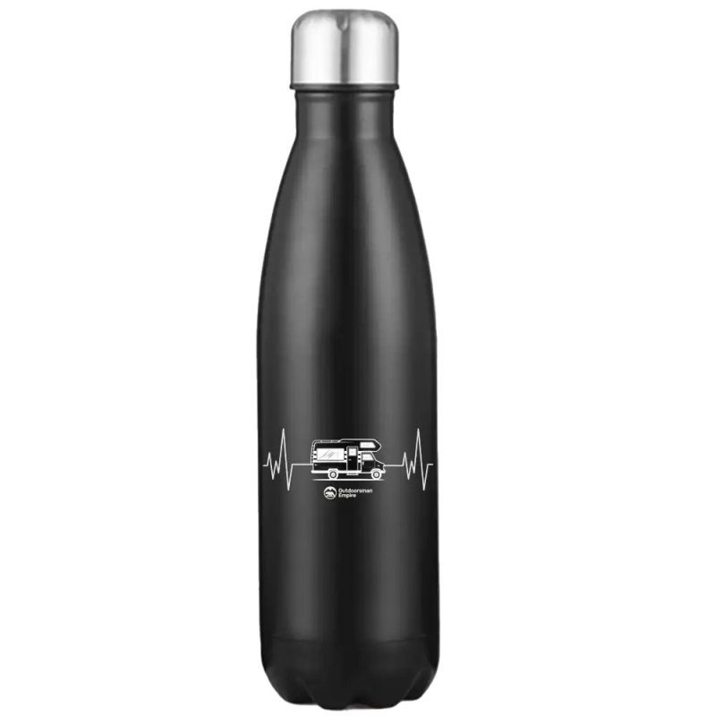 Camping Cardiogram Stainless Steel Water Bottle