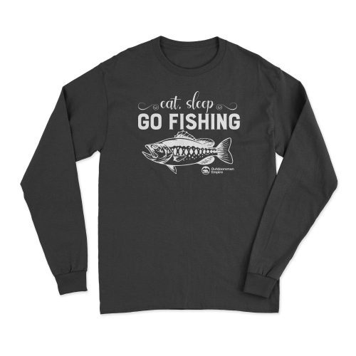 Eat Sleep Go Fishing Men Long Sleeve Shirt