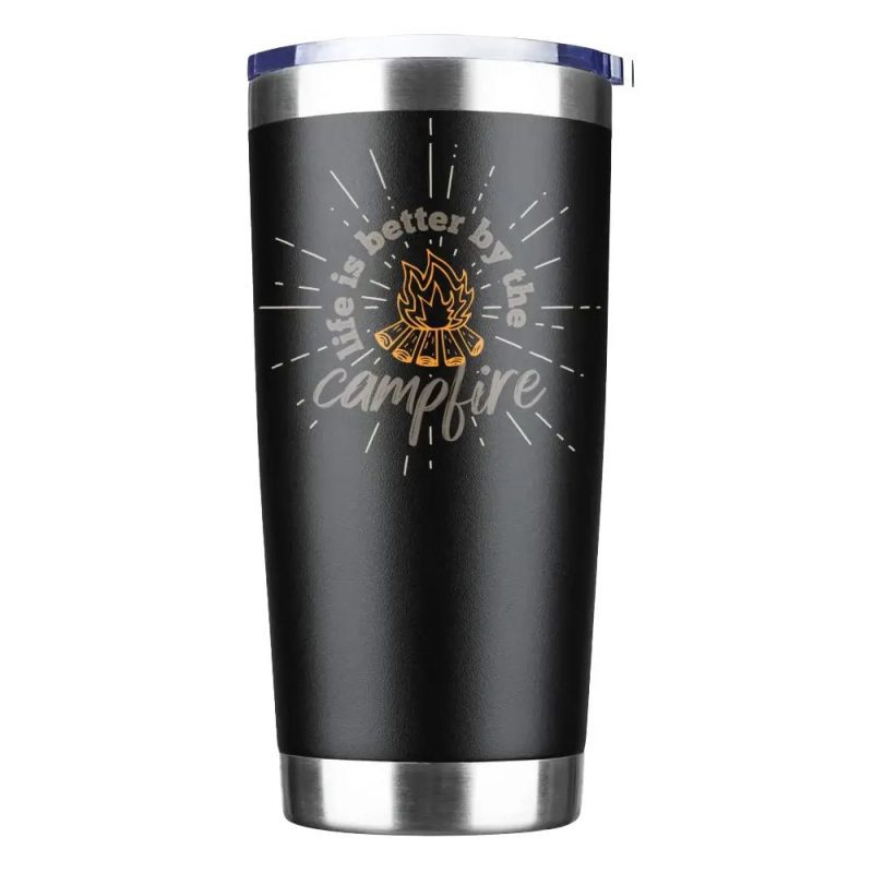 Life Is Better Campfire 20oz Insulated Vacuum Sealed Tumbler