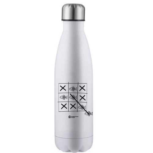 Fish Tick Tack Toe Stainless Steel Water Bottle